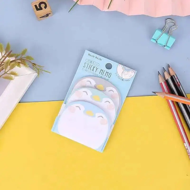1 Piece Lytwtw's Adhesive Kawaii Animals Pig Sticky Notes Notepad Memo Pad Office School Supplies Stationery Sticker