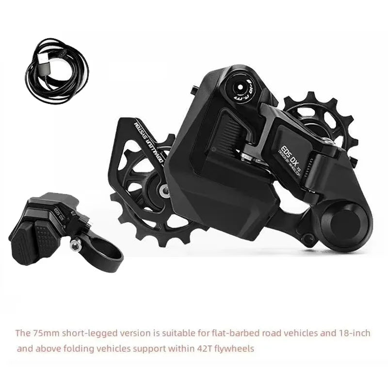 Wheeltop EDS OX 11/12 Speed Wireless Electronic MTB Shifter, Rear Derailleur Set, Lightweight, Durable, MTB Cycling Gear