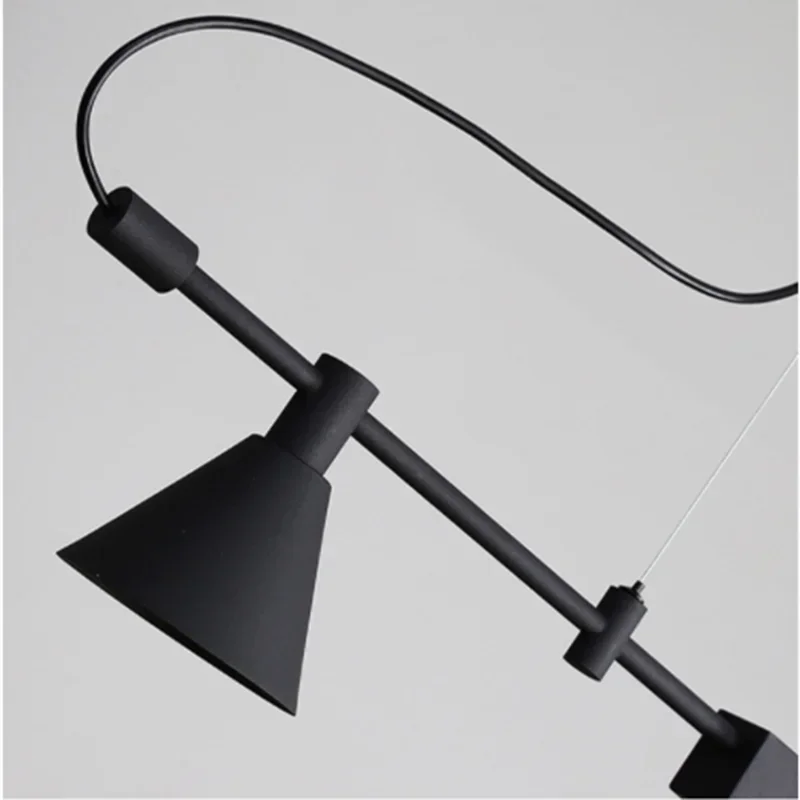 Nordic Designer Led Chandelier Spot Light Black for Table Dining Kitchen Bar Pendant Lamp Home Decor Lighting Suspension Fixture