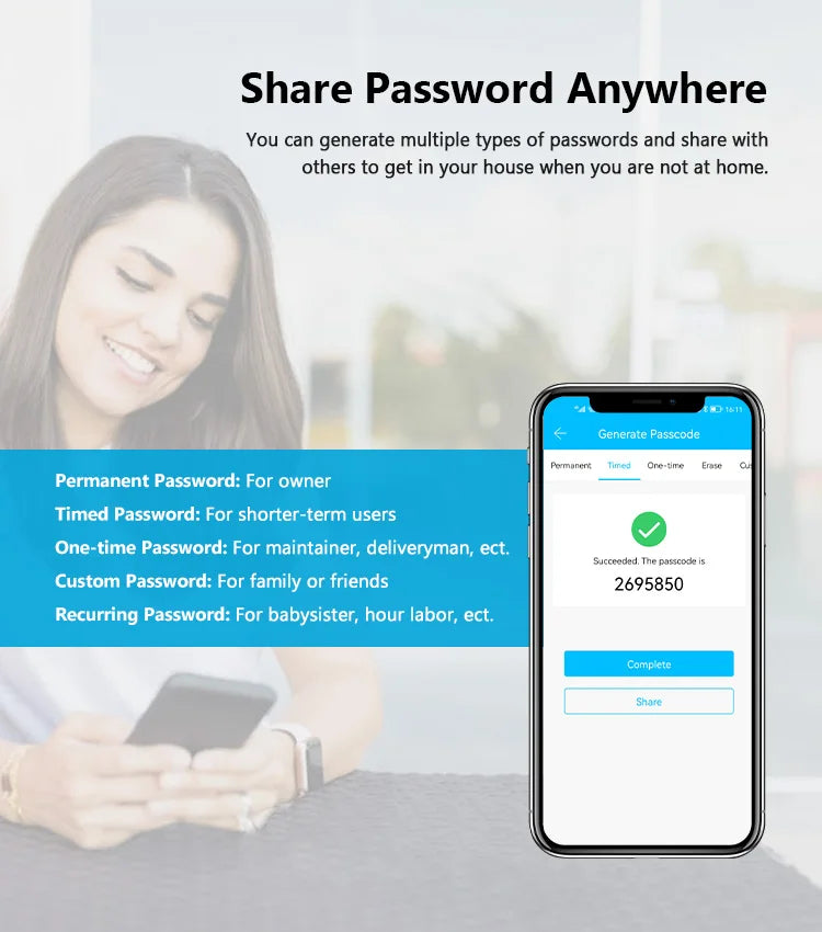 NEW RAYKUBE KX2 TT Lock Bluetooth Full-automatic Electronic Smart Door Lock With Biometric Fingerprint APP NFC Key Unlock