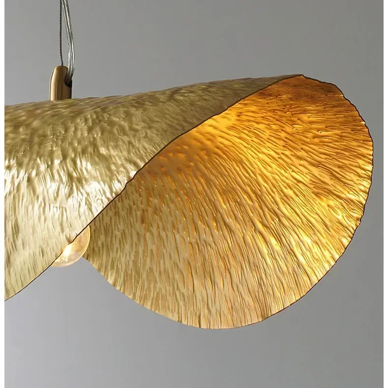 New Chinese Lotus Leaf Chandelier Zen Tea Table Hot Pot Kitchen Retro Creative Light Luxury Staircase Bar Decorative Lighting