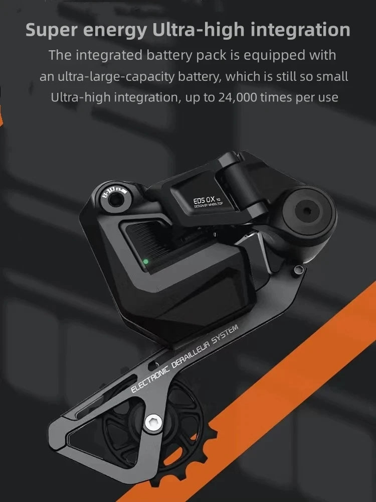 Wheeltop EDS OX 11/12 Speed Wireless Electronic MTB Shifter, Rear Derailleur Set, Lightweight, Durable, MTB Cycling Gear