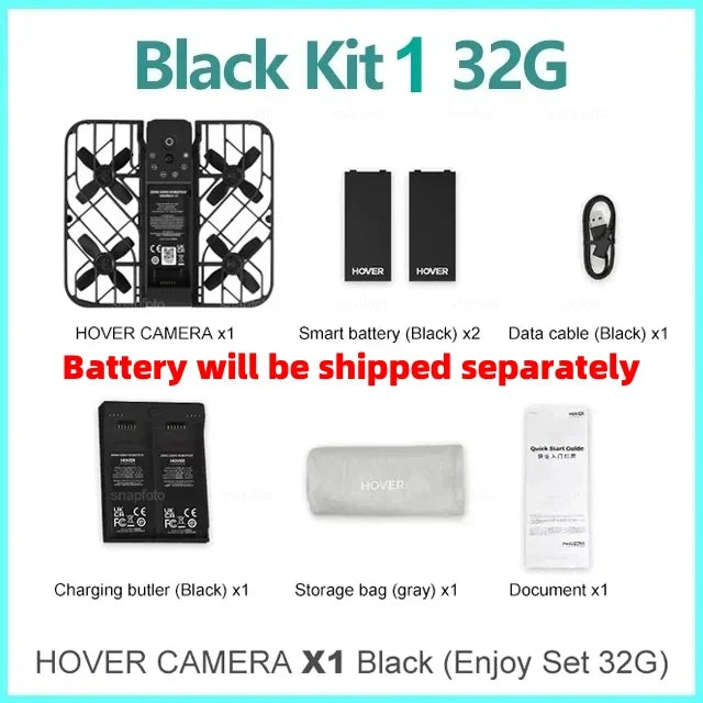 HoverAir X1 Flying Drone Camera 125g Ultra-Light Foldable Portable Unlock Advanced Shots Dronie View For Outdoor Hover Air X1
