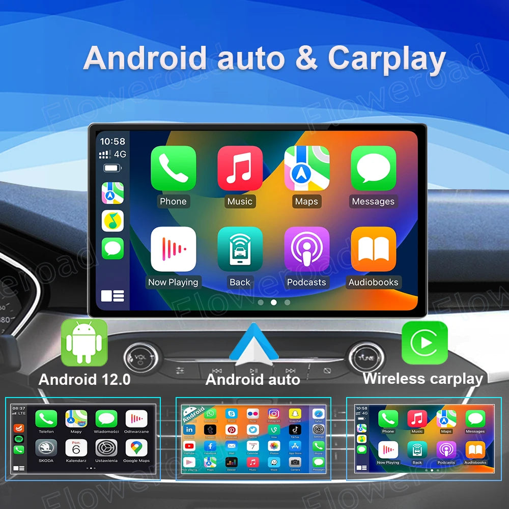 13.1 Inch Car Radio Android 14 For Jeep Wrangler 3 JK 2010 - 2018 GPS Navigation Auto Stereo Multimedia Player