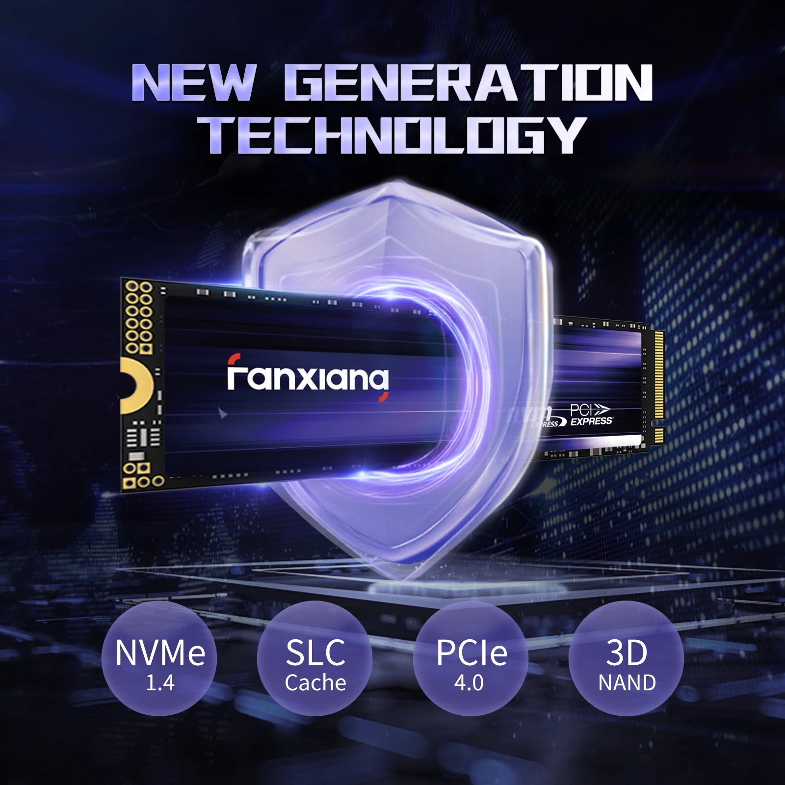Fanxiang M.2 SSD 7300MB/s 1TB/2TB/4TB M.2 NVMe SSD Drive PCIe4.0 Internal Solid State Drive For PS5 EU US Local Delivery S880