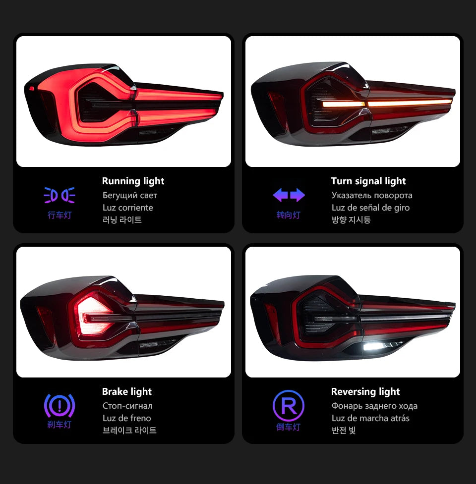 Car Lights For X3 G01 G08 2018-2022 LED Auto Taillights AKD Original Design Rear Lamp Dynamic Backlight Accessories Kit