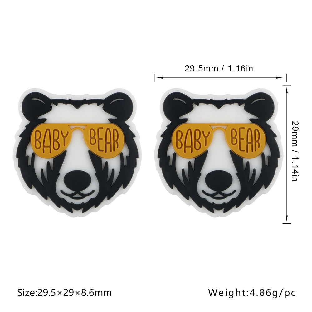 5/10pcs Cartoon Silicone Beads Mini Silicone Focus Beads for Jewelry Making DIY Nipple Chain Bead Pen Handmade Accessories