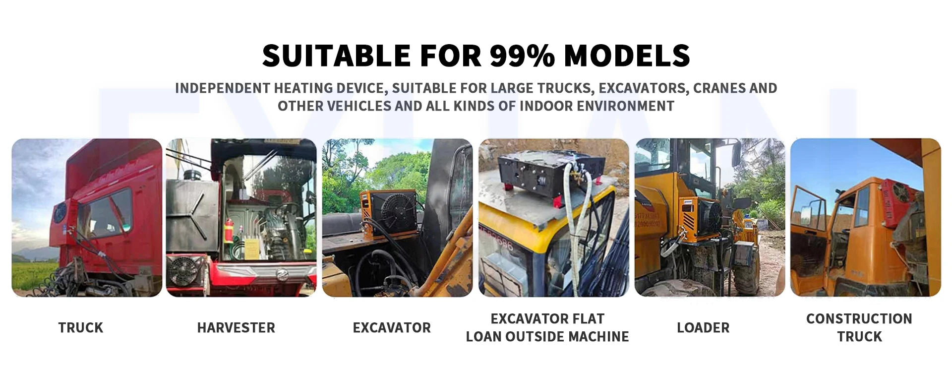 12V/24V Electric Air Conditioning Refrigeration Integrated Machine Parking Air Conditioner For Parking Large Trucks Car&Buses