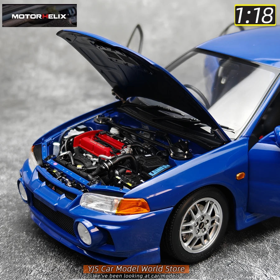 MOTORHELIX MH 1:18 New Mitsubishi Lancer Evolution IV Generation 4 alloy car model sports car static decoration collection