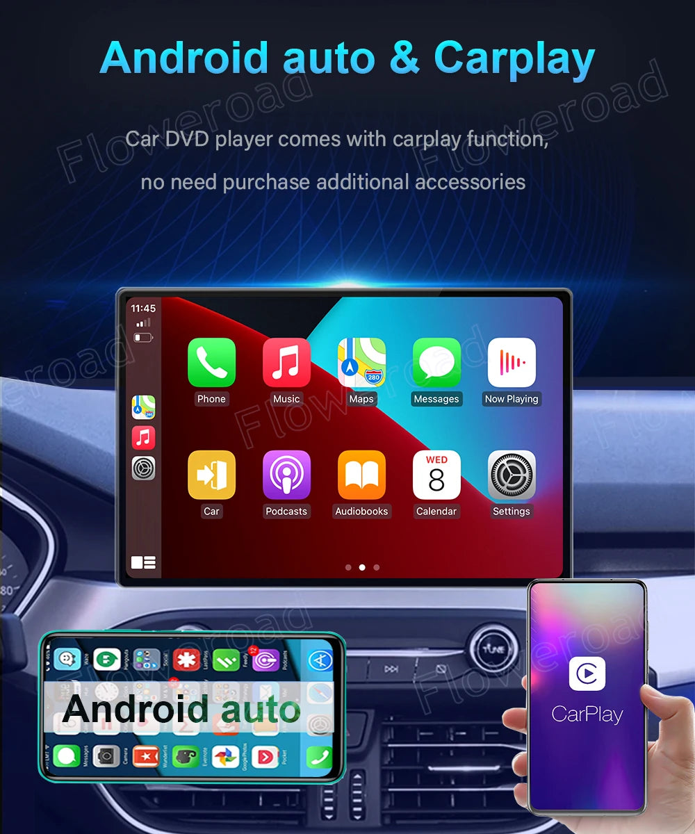 13.1 Inch Car Radio Android 14 For Jeep Wrangler 3 JK 2010 - 2018 GPS Navigation Auto Stereo Multimedia Player