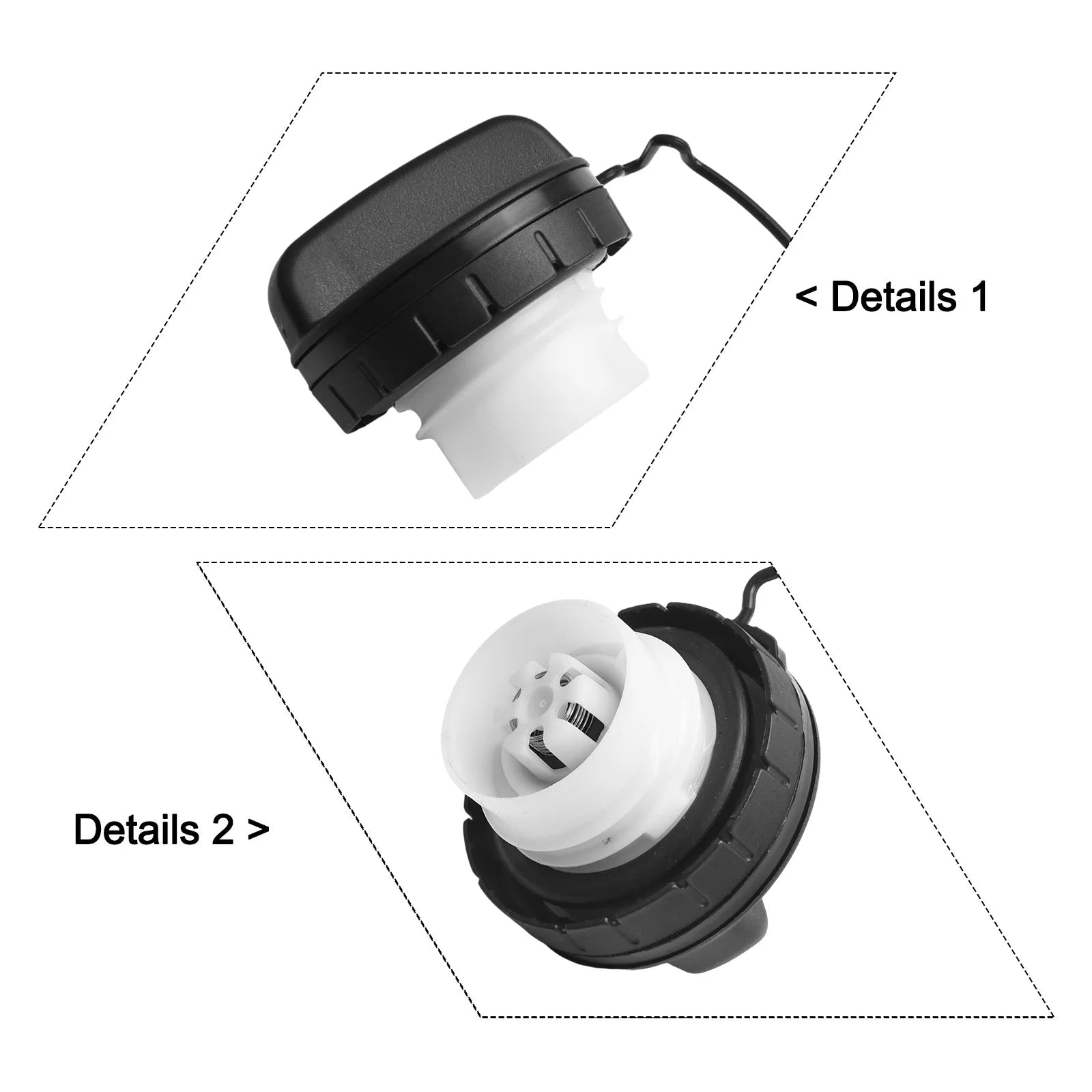 Fuel Tank Gas Cap BNYF42250 Compatible with For Mazda 3 2004 2009 and For Mazda 5 2006 2010 Direct Replacement Part