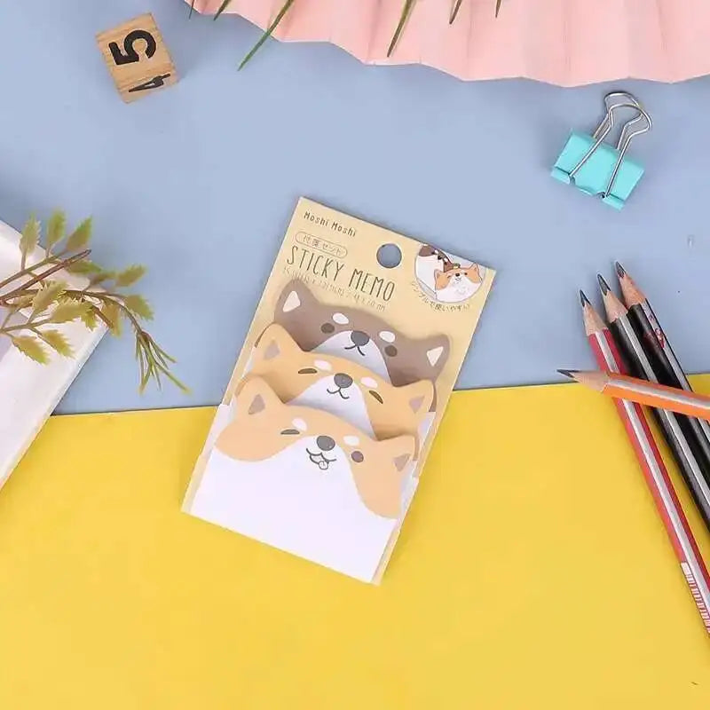 1 Piece Lytwtw's Adhesive Kawaii Animals Pig Sticky Notes Notepad Memo Pad Office School Supplies Stationery Sticker