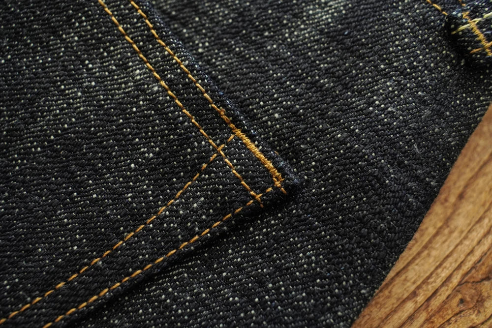 Sauce Zhan Mens Jeans Sanforized Selvedge Denim Jeans Limited EditionDouble-sided Dyeing 66 Fit 20 Oz