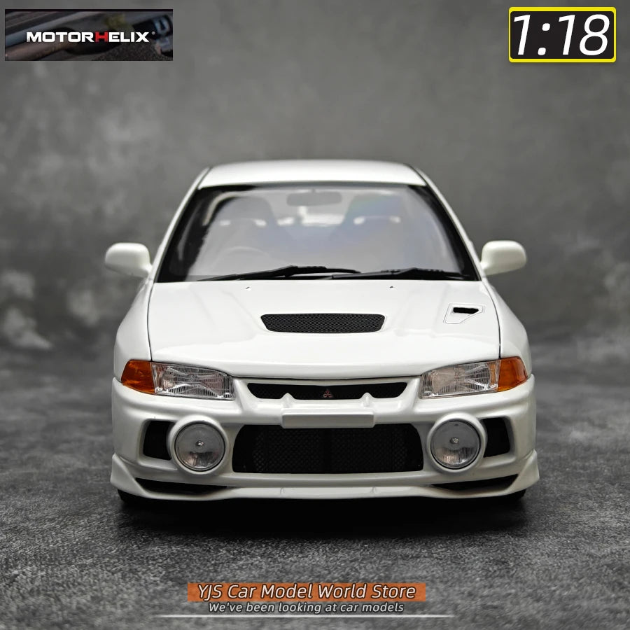 MOTORHELIX MH 1:18 New Mitsubishi Lancer Evolution IV Generation 4 alloy car model sports car static decoration collection