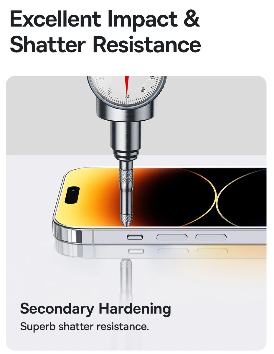 Baseus Screen Protector for iPhone 15 14 13 Pro Max Corning Glass Anti Spy Full Tempered Glass Protection for iPhone 15 Pro Plus