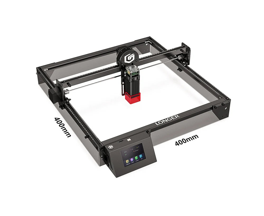 LONGER RAY5 10W Laser Engraver, 0.06x0.06mm Laser Spot, Touch Screen, Offline Carving, 32-Bit Chipset, Working Area 400x400mm
