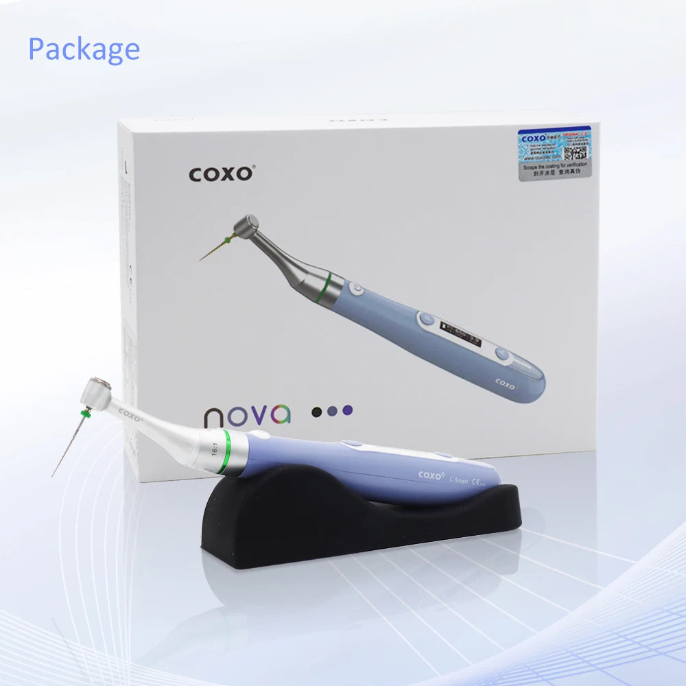 Dental Wireless Endo Motor 16:1 Head 360°Adjustable Handpiece for Root Canal Treat T-Mode COXO C-SMART NOVA Endodontic Motor