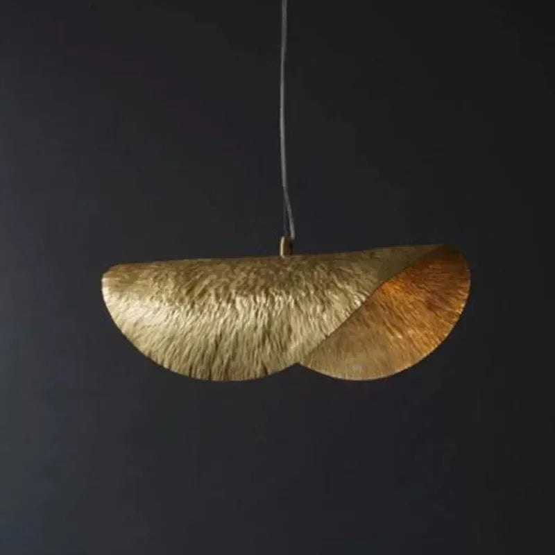 New Chinese Lotus Leaf Chandelier Zen Tea Table Hot Pot Kitchen Retro Creative Light Luxury Staircase Bar Decorative Lighting