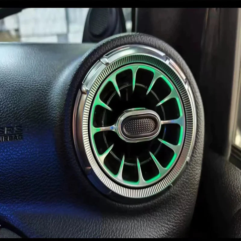 LED 64 colors Turbine Outlet LED Ambient Light For Jeep Wrangler JL 2018 - 2022  JK 2011-2017 Front Air Vent Inlet  Ambient Lamp