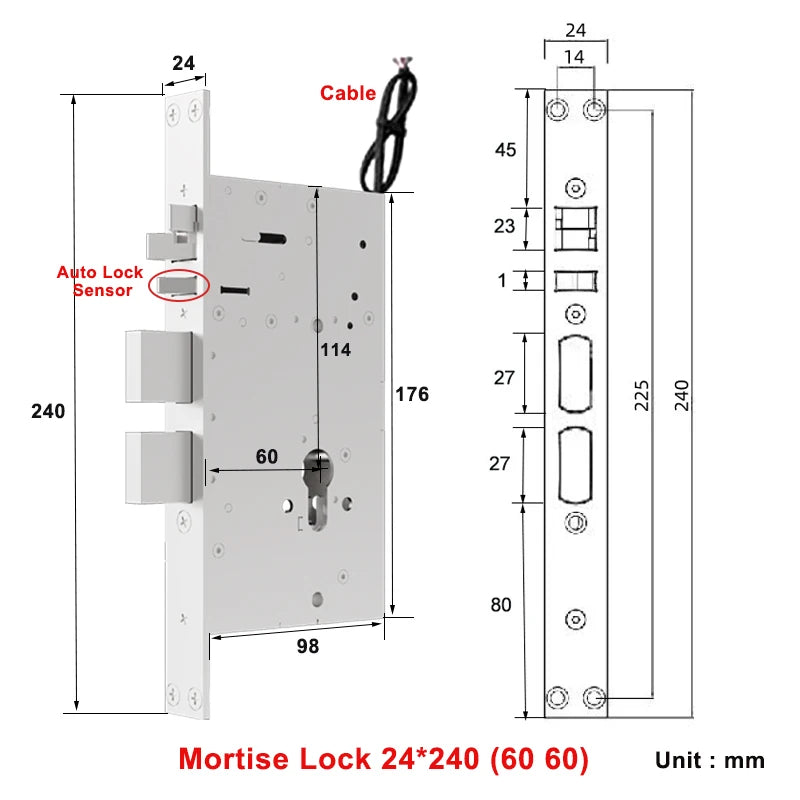 NEW RAYKUBE KX2 TT Lock Bluetooth Full-automatic Electronic Smart Door Lock With Biometric Fingerprint APP NFC Key Unlock