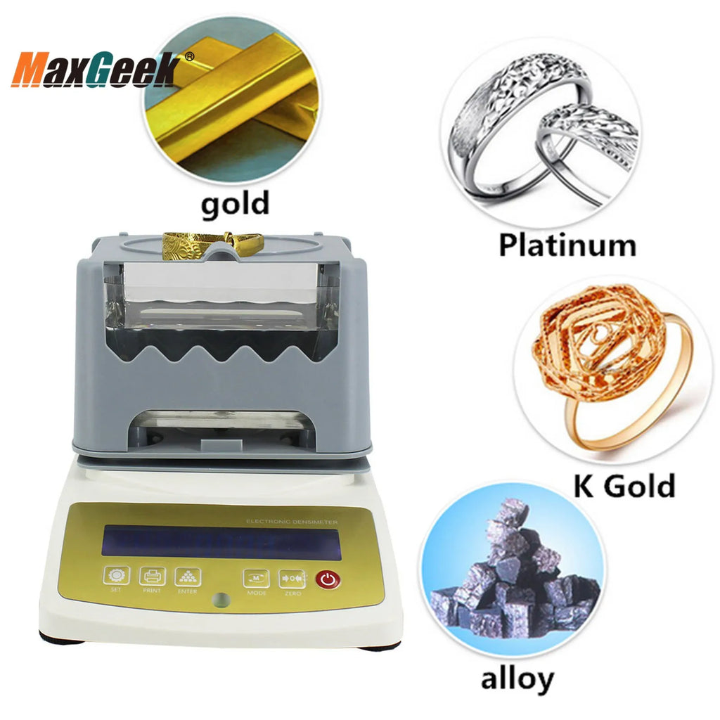Maxgeek Gold Purity Tester Machine For Jewelry Industry Bank Pawn Industry Gold Precious Metal Research Lab 110-220V