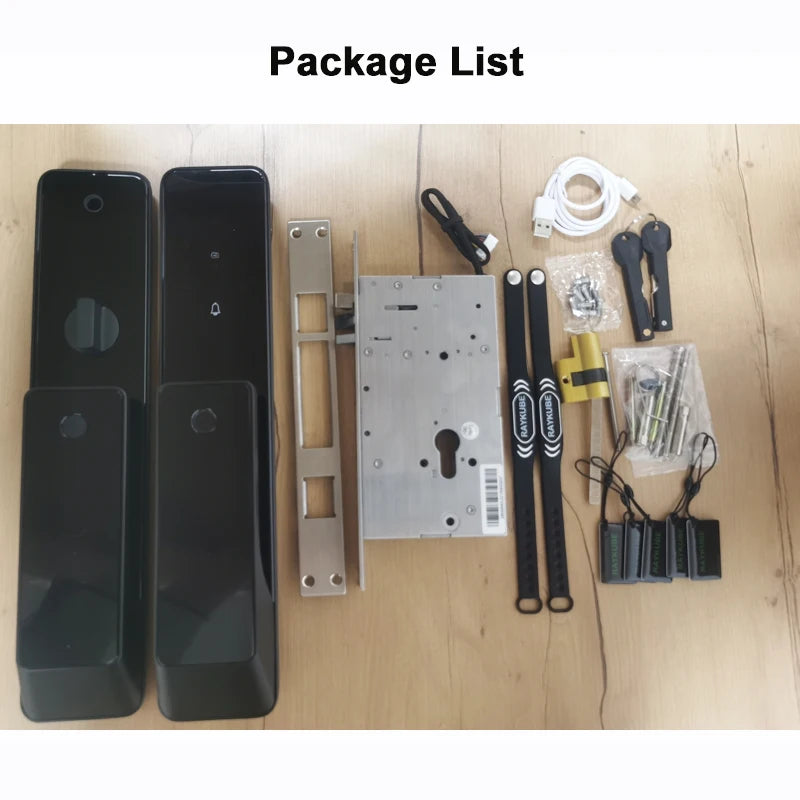 NEW RAYKUBE KX2 TT Lock Bluetooth Full-automatic Electronic Smart Door Lock With Biometric Fingerprint APP NFC Key Unlock