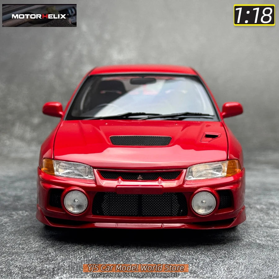 MOTORHELIX MH 1:18 New Mitsubishi Lancer Evolution IV Generation 4 alloy car model sports car static decoration collection