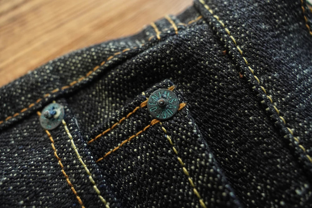 Sauce Zhan Mens Jeans Sanforized Selvedge Denim Jeans Limited EditionDouble-sided Dyeing 66 Fit 20 Oz