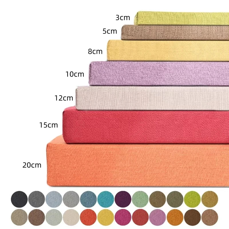 Bench Cushion Custom Bay Window Cushion 50Dhigh Density Sponge Chair Seat Sofa Pillow For Sofas Garden Bench Seat Swing Backseat