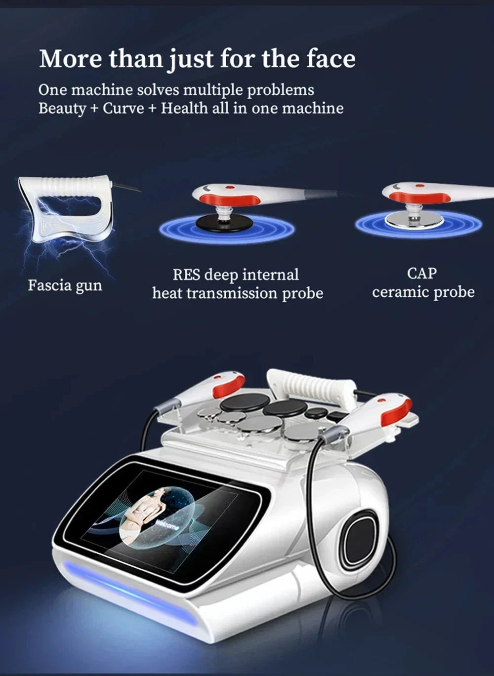 Portable 448KHZ  Tecar Therapy RET CET Diathermy Body Sliming Machine Pain Relief Skin Tightening Deep Care 2023 NEW
