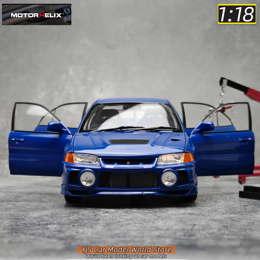 MOTORHELIX MH 1:18 New Mitsubishi Lancer Evolution IV Generation 4 alloy car model sports car static decoration collection