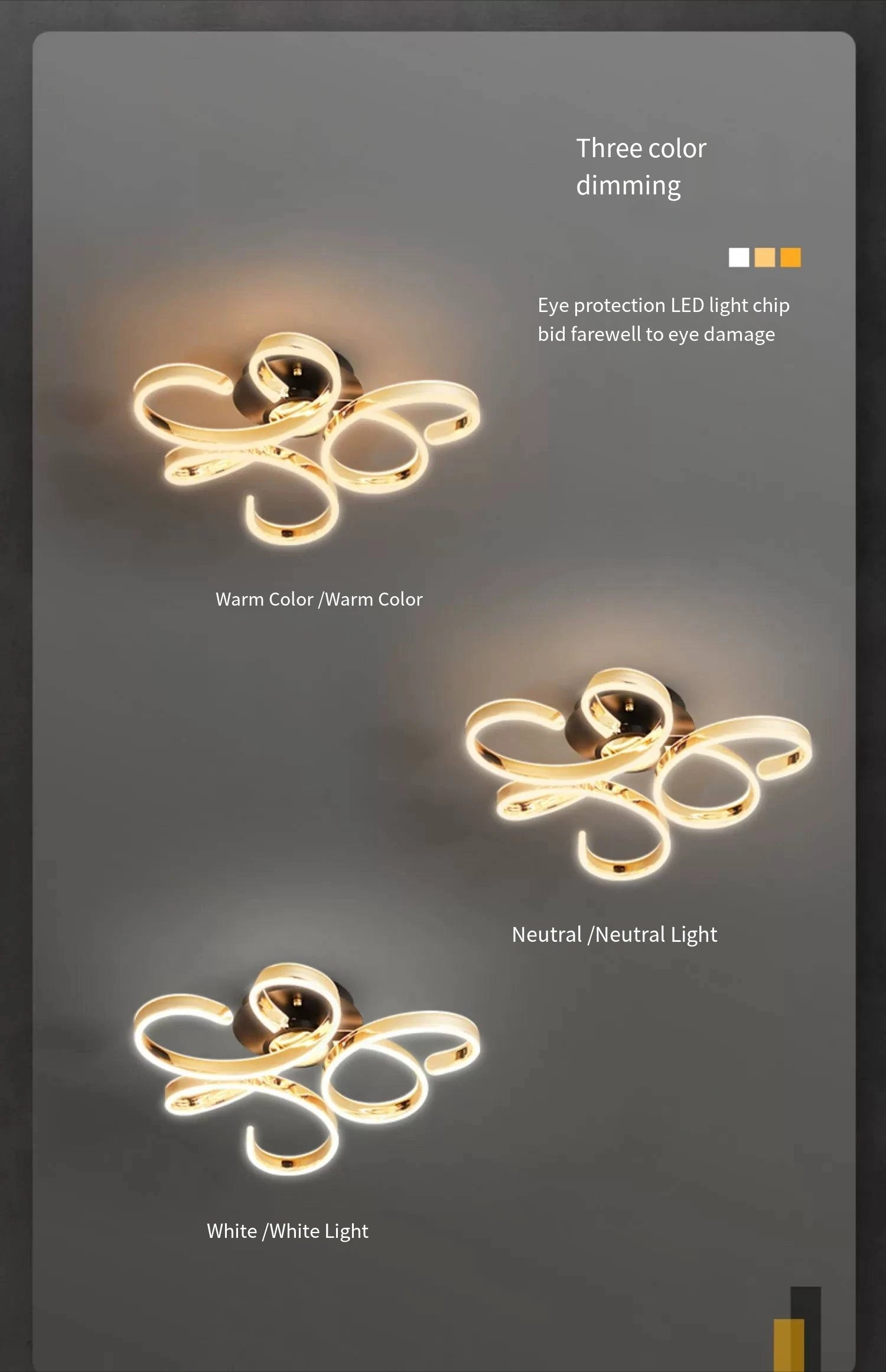 2025 New petal living room ceiling light modern simple luxury main lamp simple art design room bedroom light
