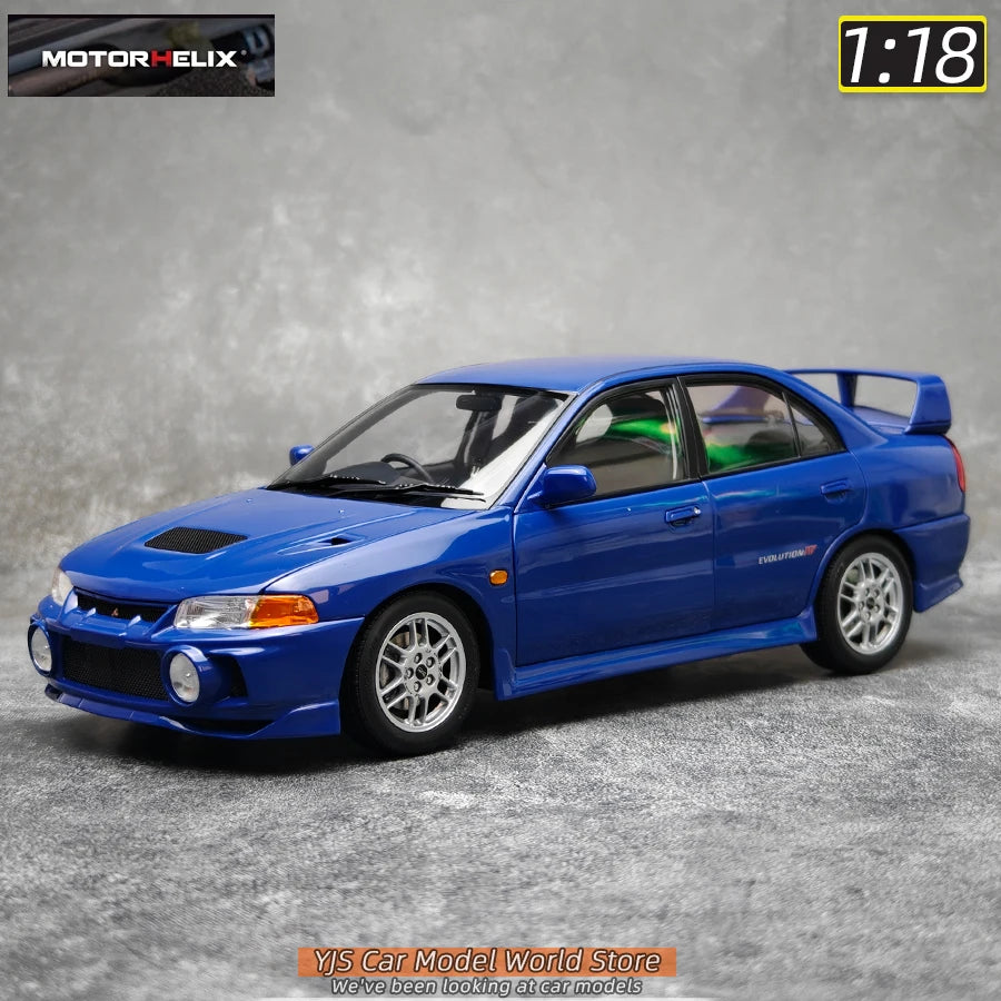 MOTORHELIX MH 1:18 New Mitsubishi Lancer Evolution IV Generation 4 alloy car model sports car static decoration collection