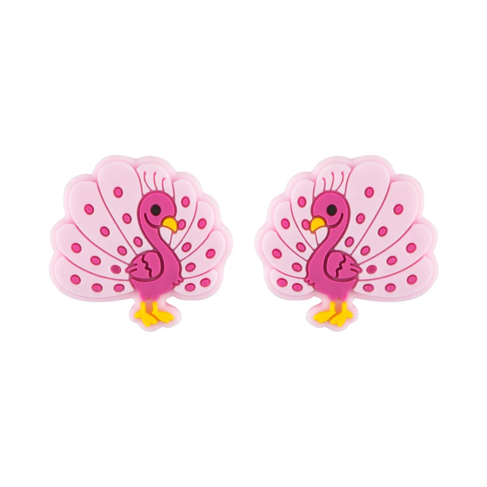 5/10pcs Cartoon Silicone Beads Mini Silicone Focus Beads for Jewelry Making DIY Nipple Chain Bead Pen Handmade Accessories