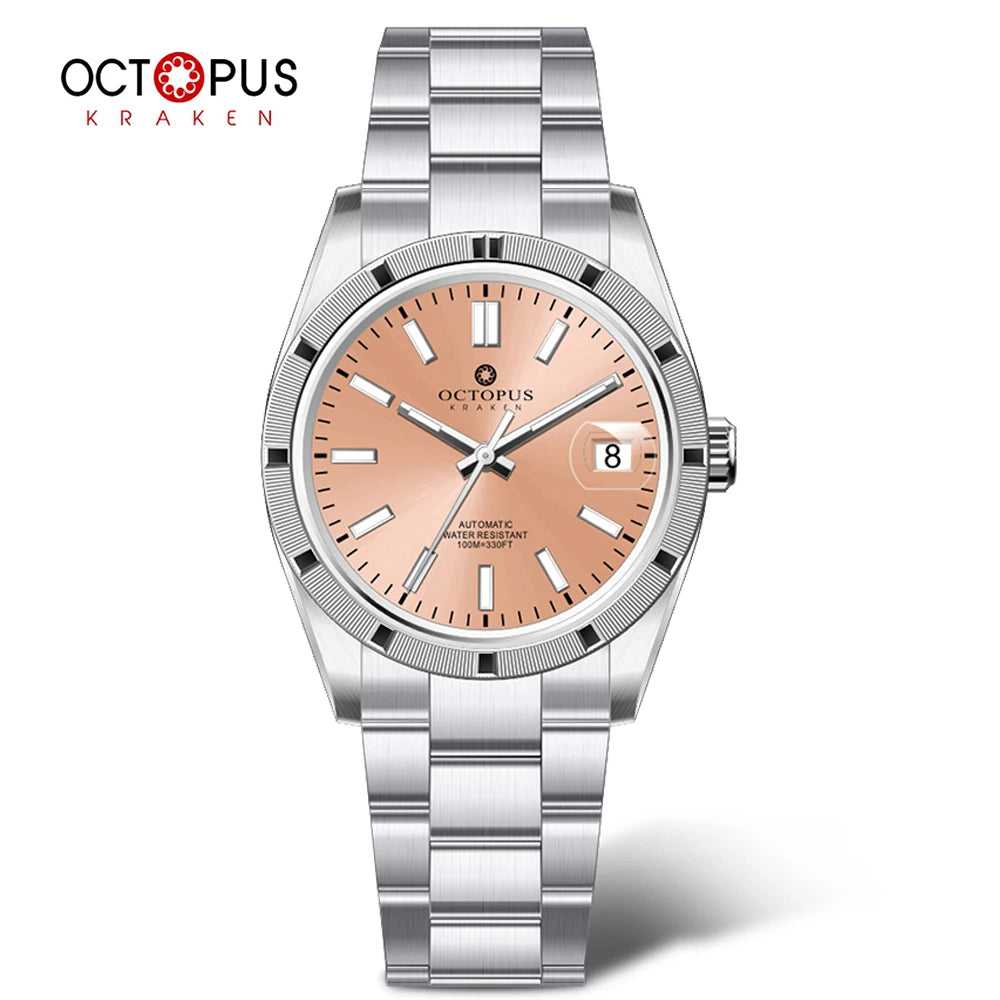 Octopus Kraken Automatic Mechanical Wristwatch 36mm Luxury PT5000 Movement Sapphire Crystal 10BAR Stainless steel Watch for men
