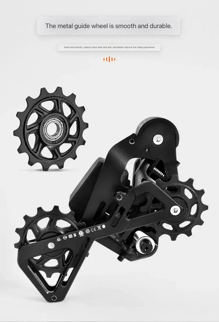 Wheeltop EDS OX 11/12 Speed Wireless Electronic MTB Shifter, Rear Derailleur Set, Lightweight, Durable, MTB Cycling Gear