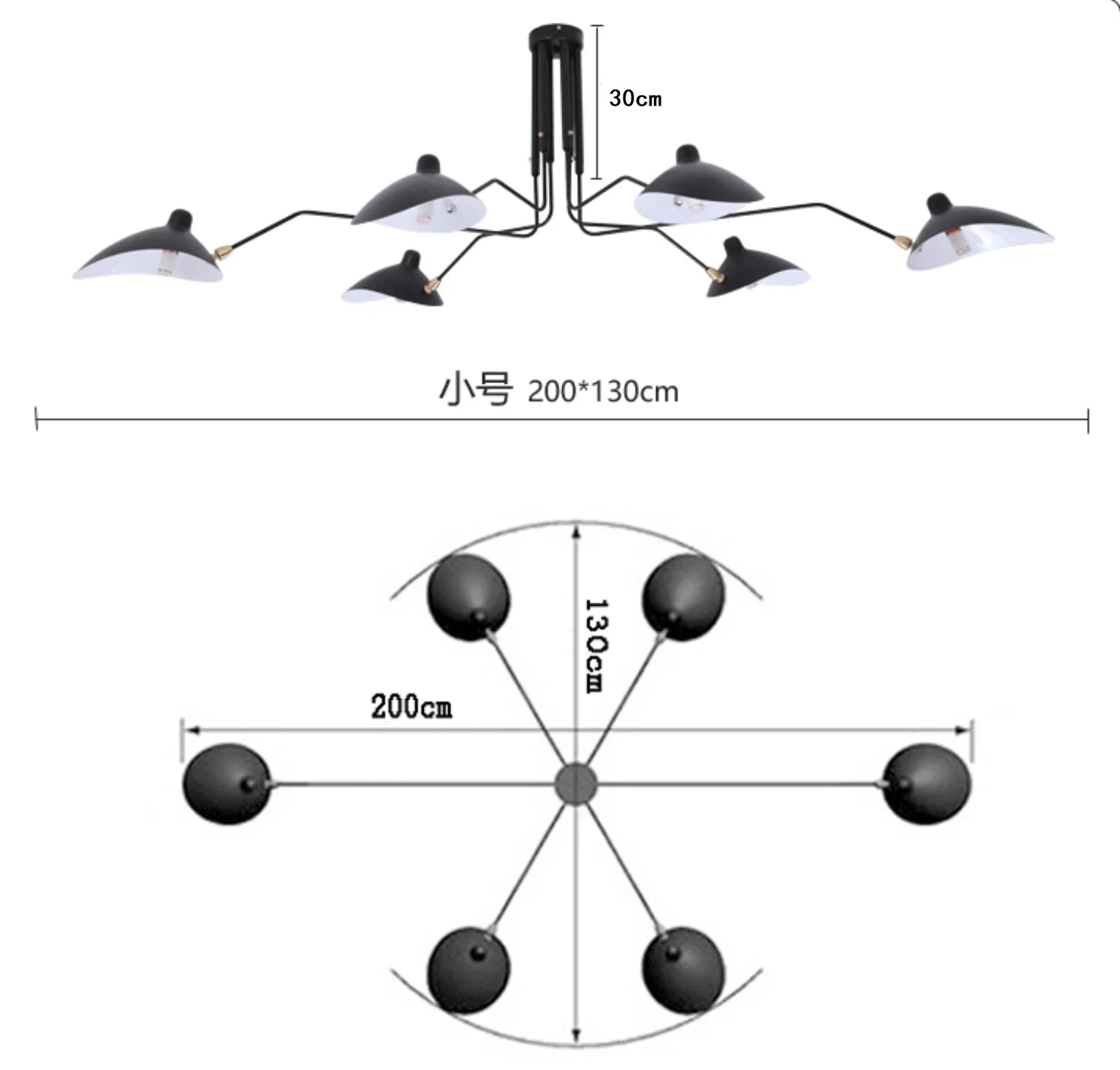 Modern DaWn Spider Serge Mouille Ceiling Lights for Living Room Bedroom Lamp Hanging Luminaire Home Lighting Fixtures Art Deco