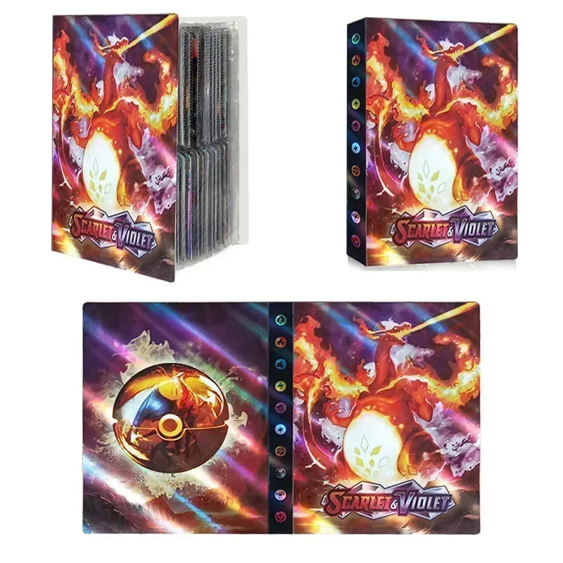Bestseller Card Book 240 Pieces Card Book Charizard Holder Binder Anime Card Protector Notebook Monster World Album Kid Gifts