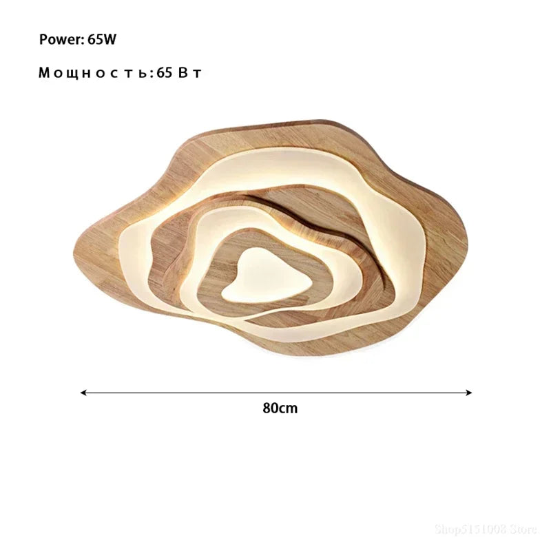 Chinese Zen lustre Wood Ceiling Lamp Creative Cloud Acrylic led lights Hotel Restaurant Tearoom Lounge Bedroom Balcony Lighting