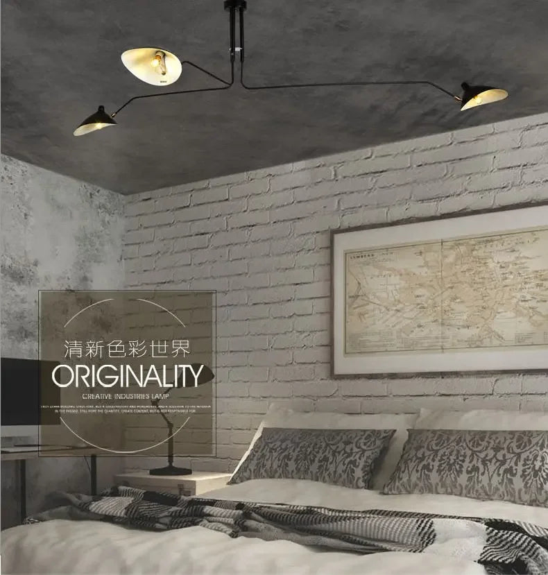 Modern DaWn Spider Serge Mouille Ceiling Lights for Living Room Bedroom Lamp Hanging Luminaire Home Lighting Fixtures Art Deco