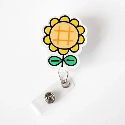 1pc Retractable Nurse Badge Reel Clip Students ID Card Badge Holder Accessories Cute Id Badge Reel School Supplies