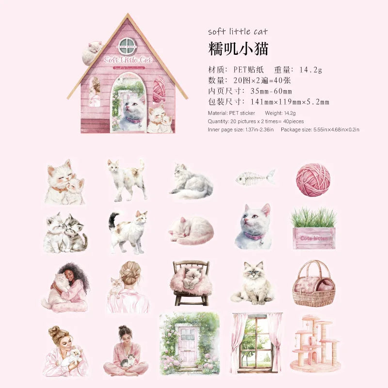 40pcs/1lot kawaii Stationery Sticker Xiaochong Amusement Park Diary Planner junk journal Decorative Scrapbooking  Craft Sticker