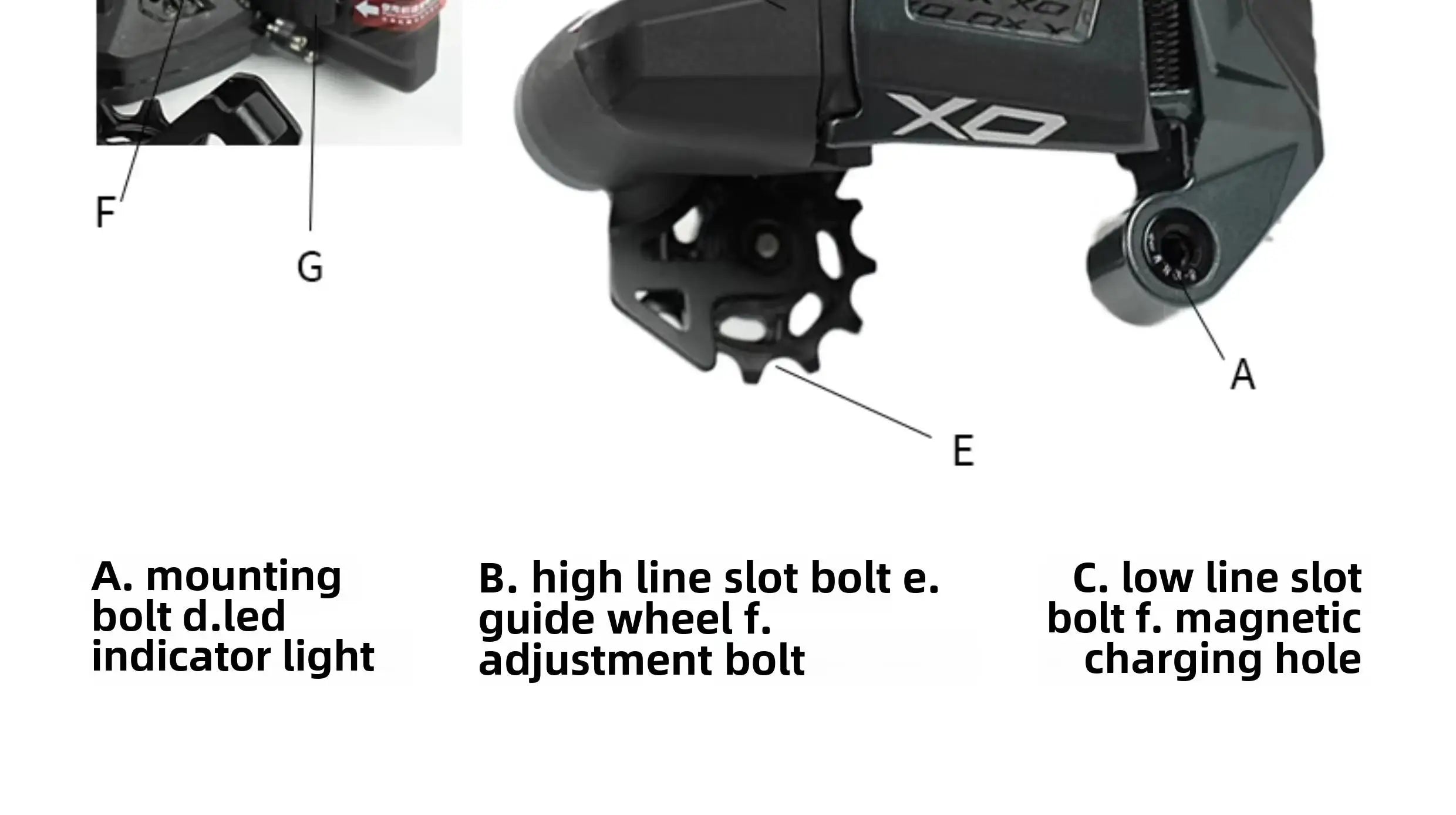 Wheeltop EDS OX 11/12 Speed Wireless Electronic MTB Shifter, Rear Derailleur Set, Lightweight, Durable, MTB Cycling Gear
