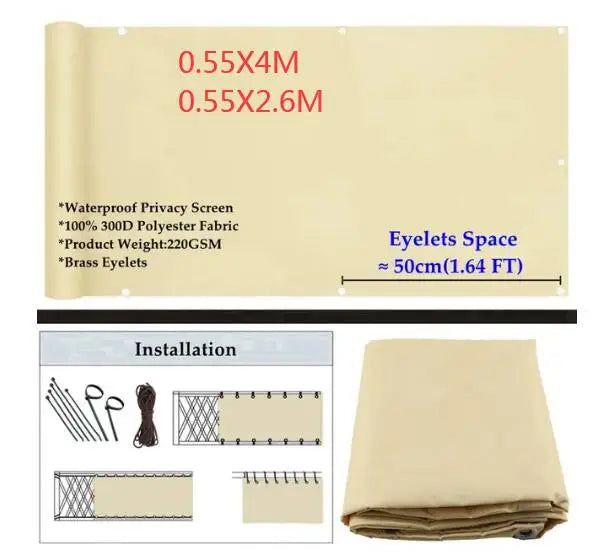 Customize Size Sun shade Net/ Tarpaulin / Balcony Screen ........and so on