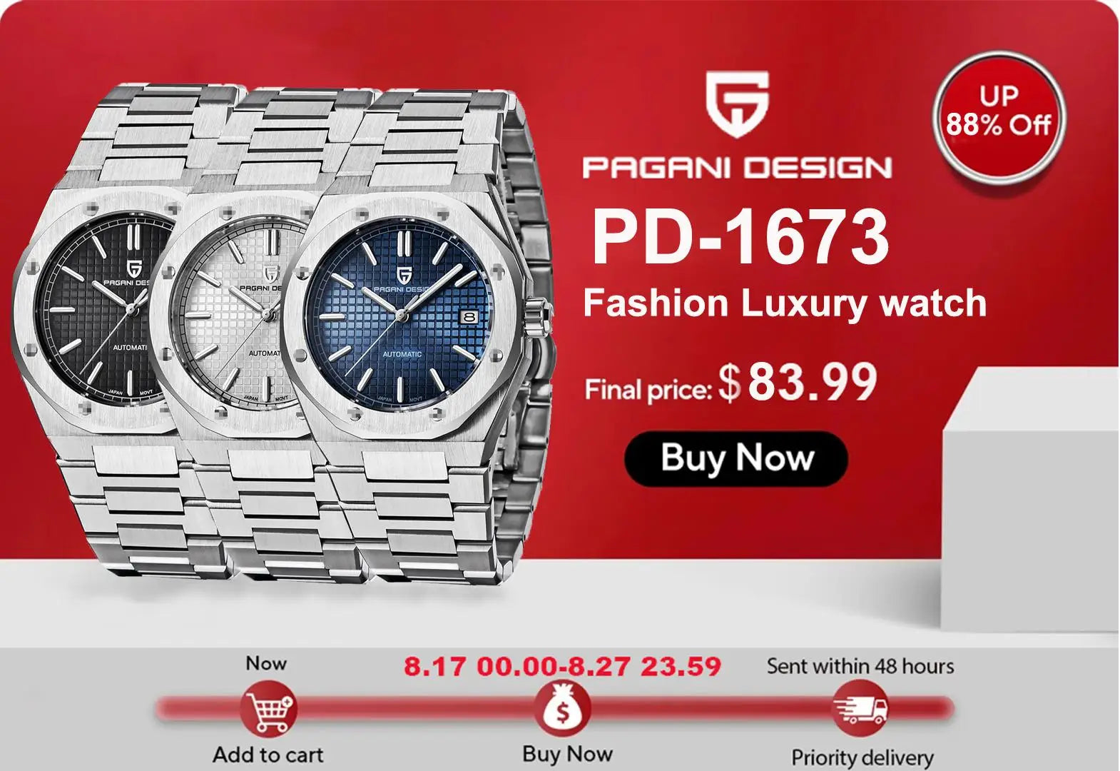 Octopus Kraken Automatic Mechanical Wristwatch 36mm Luxury PT5000 Movement Sapphire Crystal 10BAR Stainless steel Watch for men