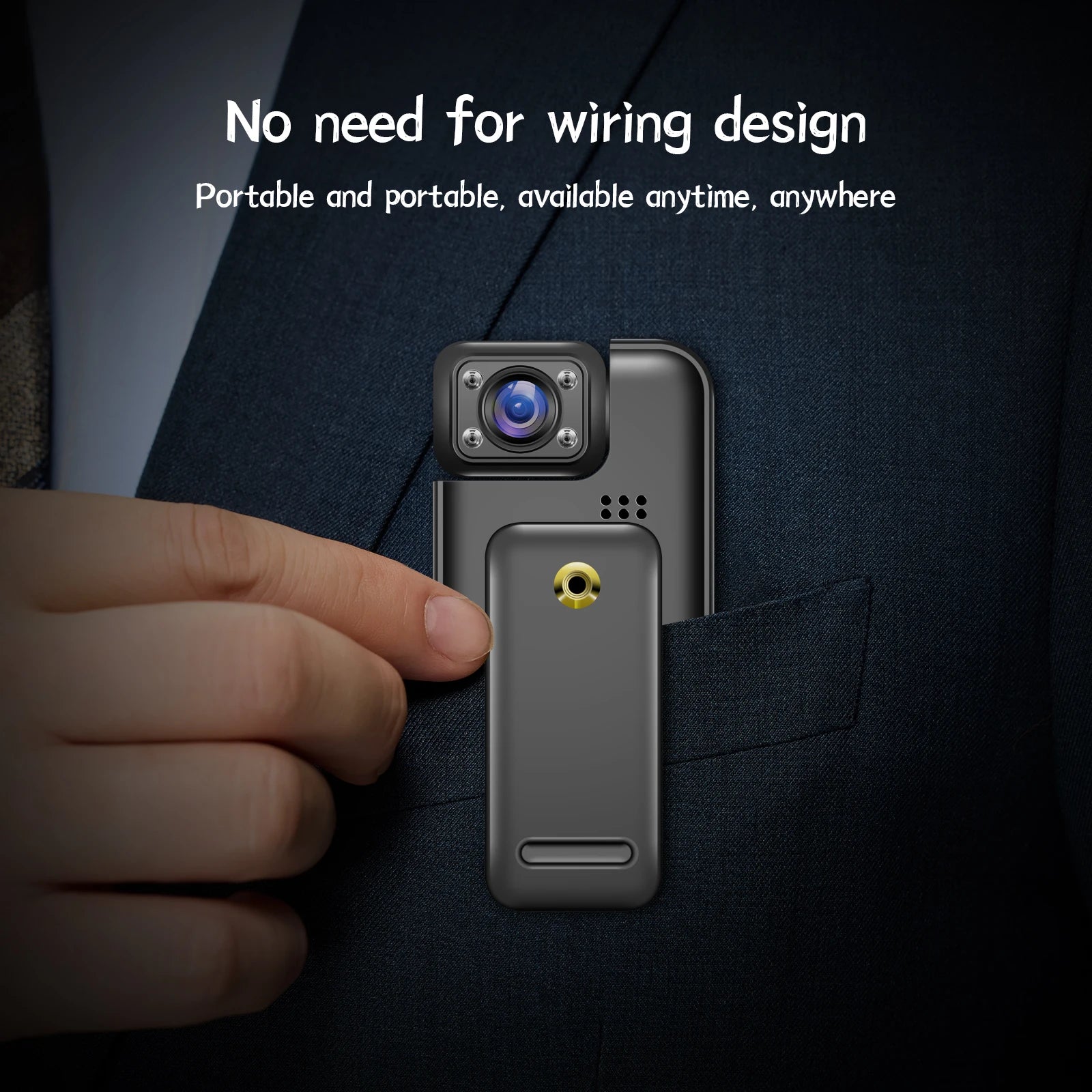 Ultra HD 8K Wifi Camera Digital Video Mini Portable Handheld Law Enforcement Recorder 180° Rotatable Lens Outdoor Sports Camera