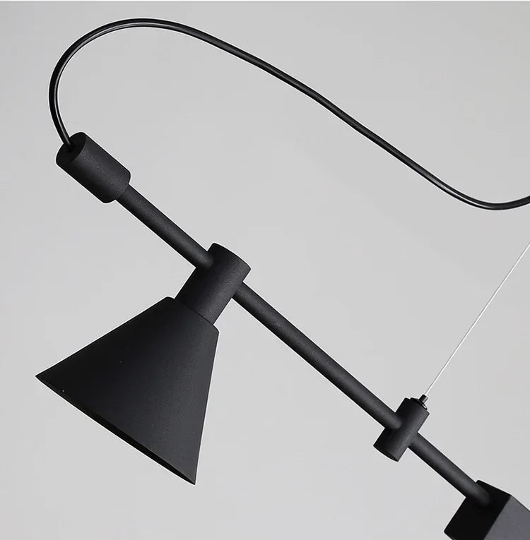 Nordic Designer Led Chandelier Spot Light Black for Table Dining Kitchen Bar Pendant Lamp Home Decor Lighting Suspension Fixture