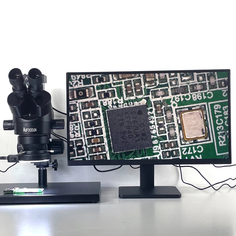 3.5X-90X Simul-Focal Stereo Trinocular Microscope 4K 2K 48MP 1080P HDMI USB Digital Video Camera For PCB Phone Soldering Repair
