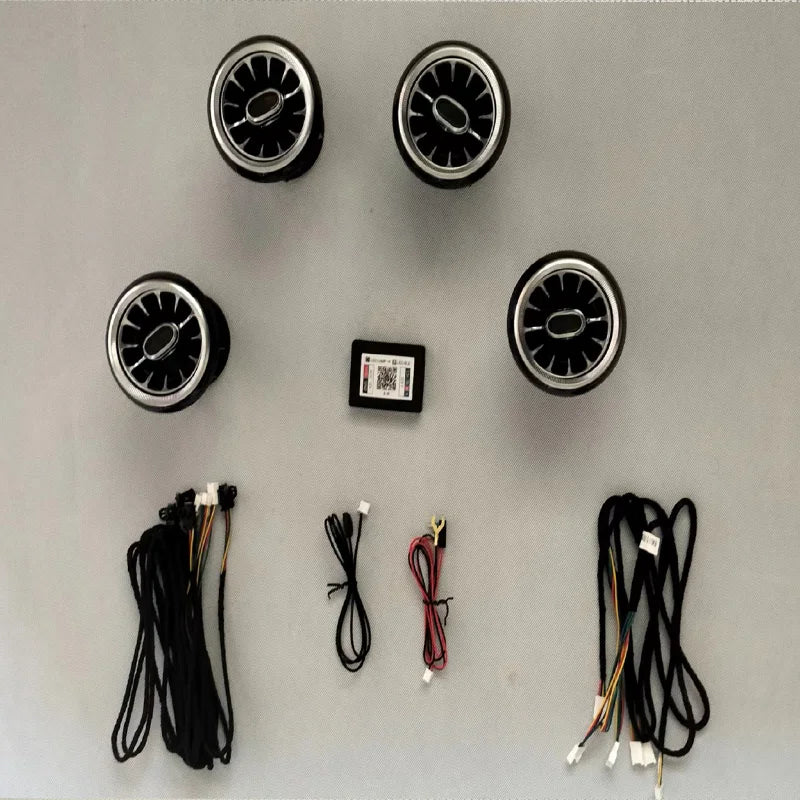LED 64 colors Turbine Outlet LED Ambient Light For Jeep Wrangler JL 2018 - 2022  JK 2011-2017 Front Air Vent Inlet  Ambient Lamp