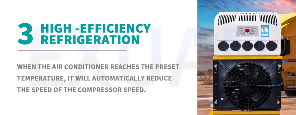 12V/24V Electric Air Conditioning Refrigeration Integrated Machine Parking Air Conditioner For Parking Large Trucks Car&Buses